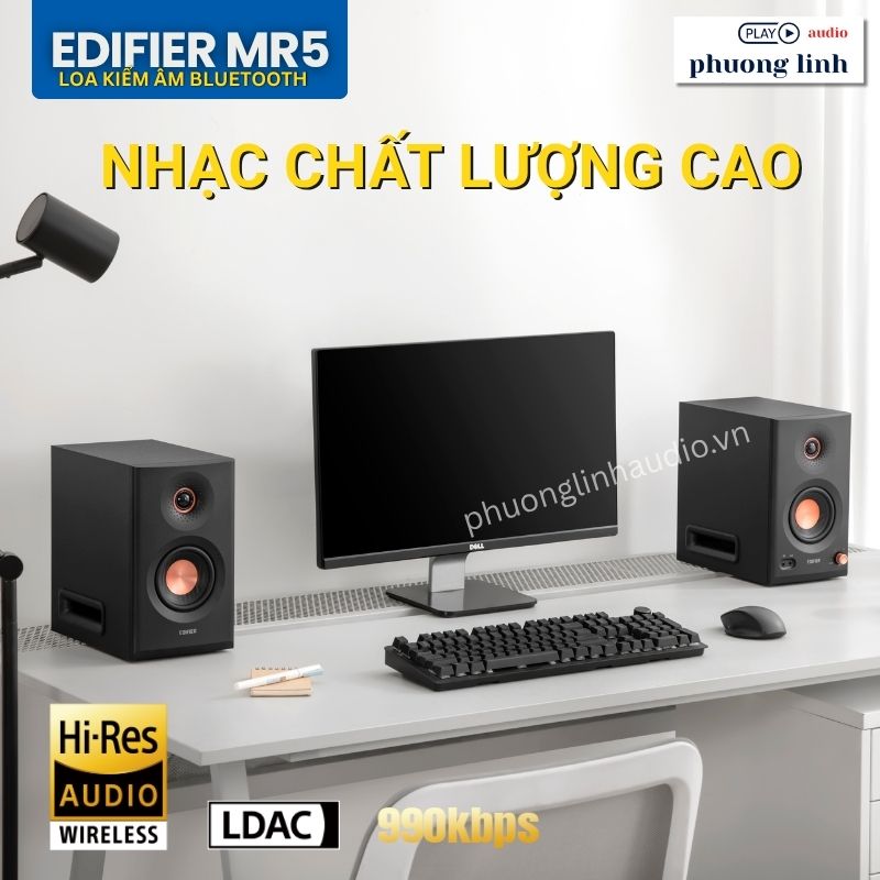 Chứng nhận Hi-Res Audio Wireless và công nghệ LDAC trên Edifier MR5
