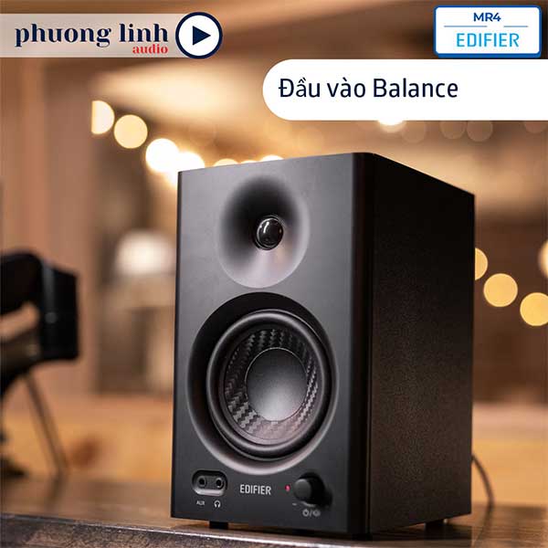 Loa Edifier MR4 đa dạng kết nối, đặc biệt là cổng TRS Balance
