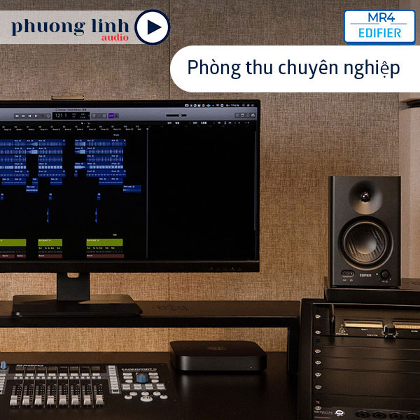 Edifier MR4 sử dụng cho phòn thu âm chuyên nghiệp