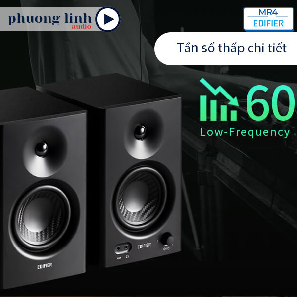 Loa vi tính Edifier MR4 sở hữu âm bass mạnh mẽ