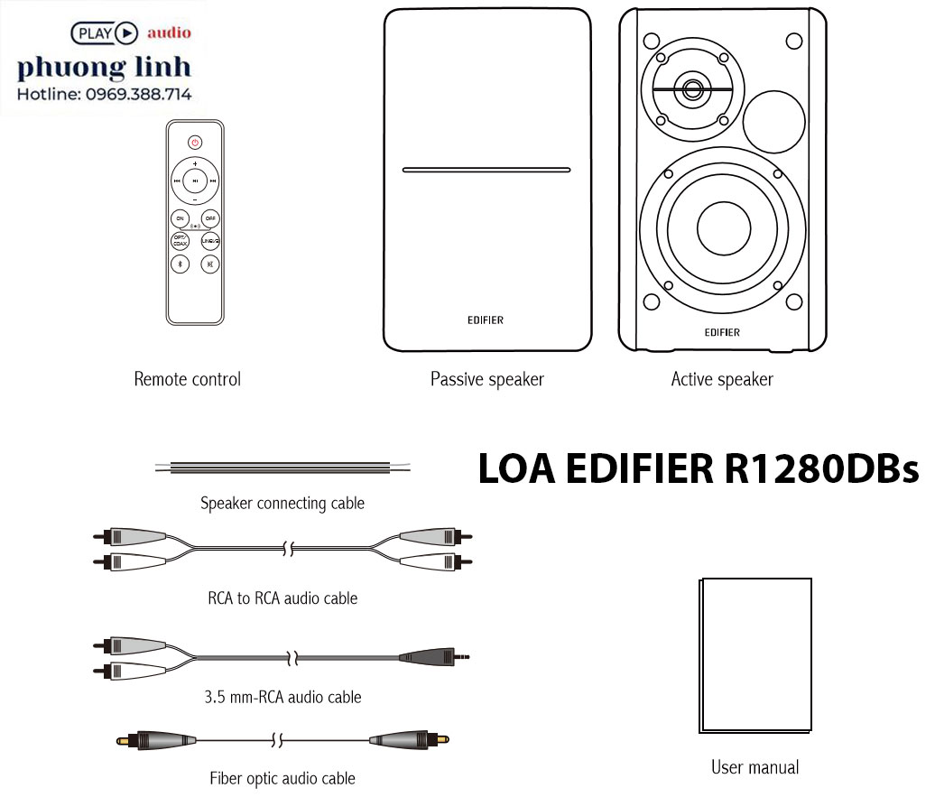 edifier R1280DBs bluetooth ket nói may tinh