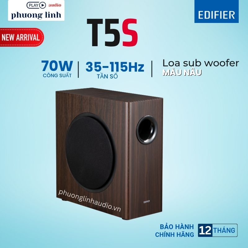 Loa Edifier T5s màu nâu