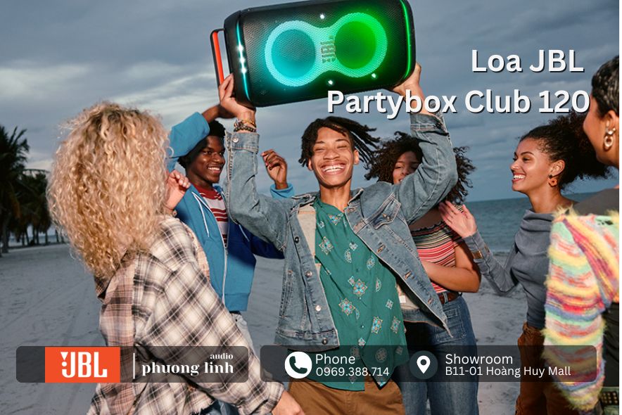 Loa JBL PartyBox Club 120 hiện đại và ấn tượng