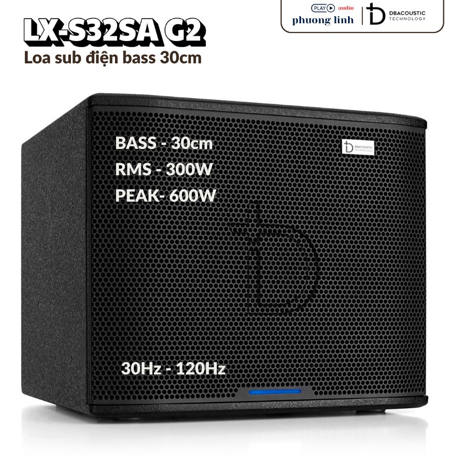 Loa sub bass 30 LX-S32SA G2 - Công suất định mức 300W