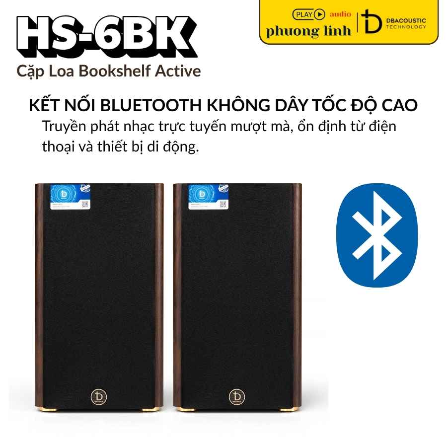 Bluetooth không dây tiện lợi DBACOUSTIC HS-6BK