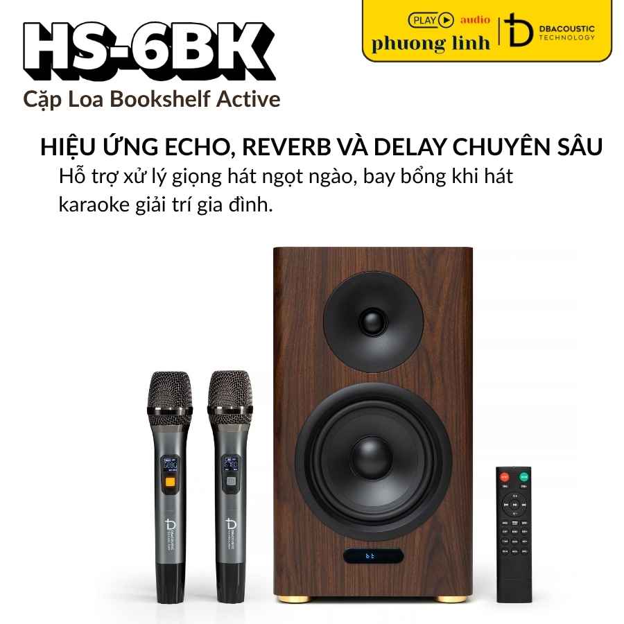 Hiệu ứng Echo Reverb trên Loa HS-6BK