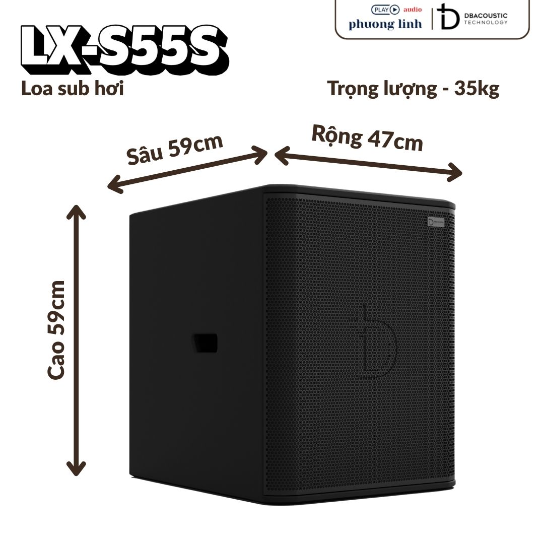 Phối ghép không gian Loa Sub DBacoustic LX-S55S