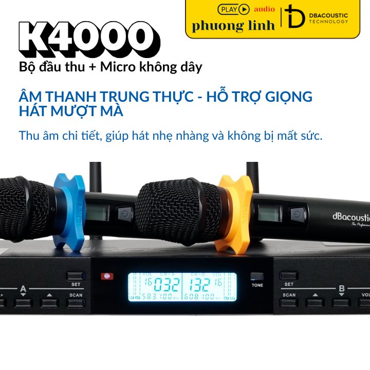 Micro K4000 sở hữu chất âm trung thực và độ nhạy cao.
