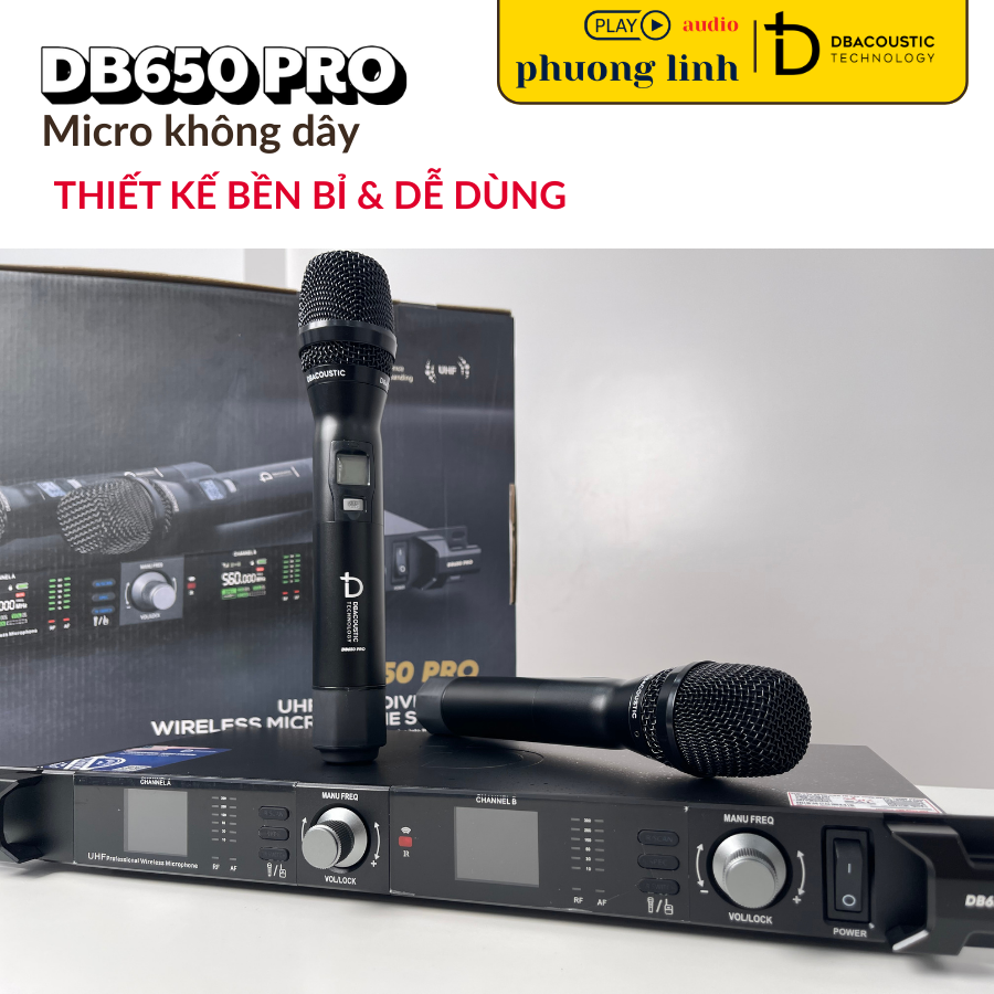 Micro DB650 PRO thiết kế chắc chắn bằng hợp kim cao cấp.