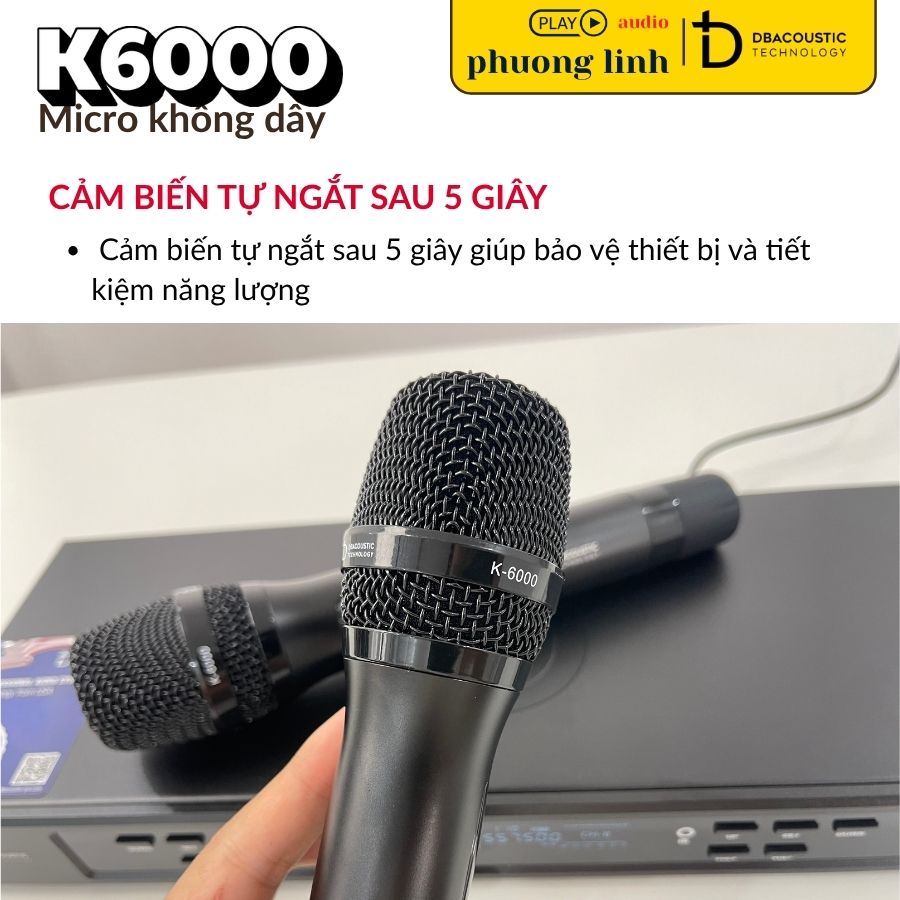 Tính năng cảm biến tự ngắt thông minh giúp tiết kiệm pin hiệu quả.