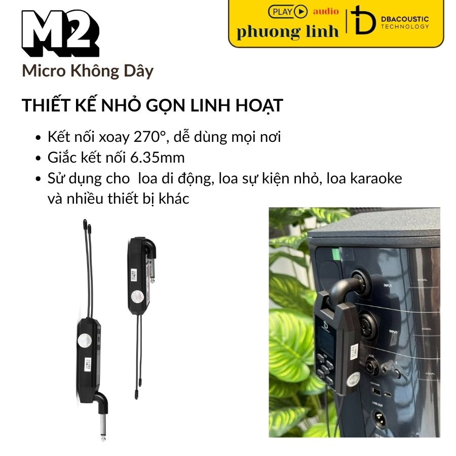 Mic M2 thiết kế nhỏ gọn