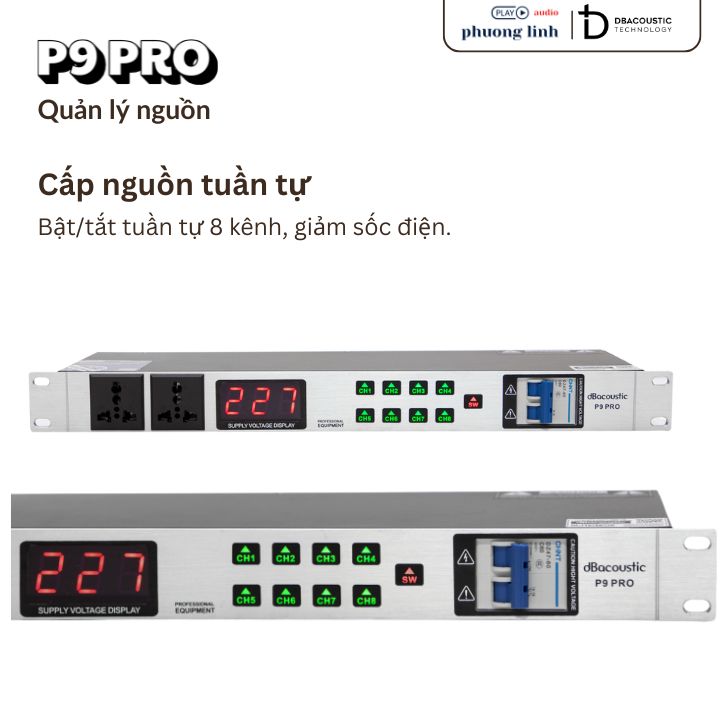 Cấp nguồn tuần tự DBacoustic P9 Pro