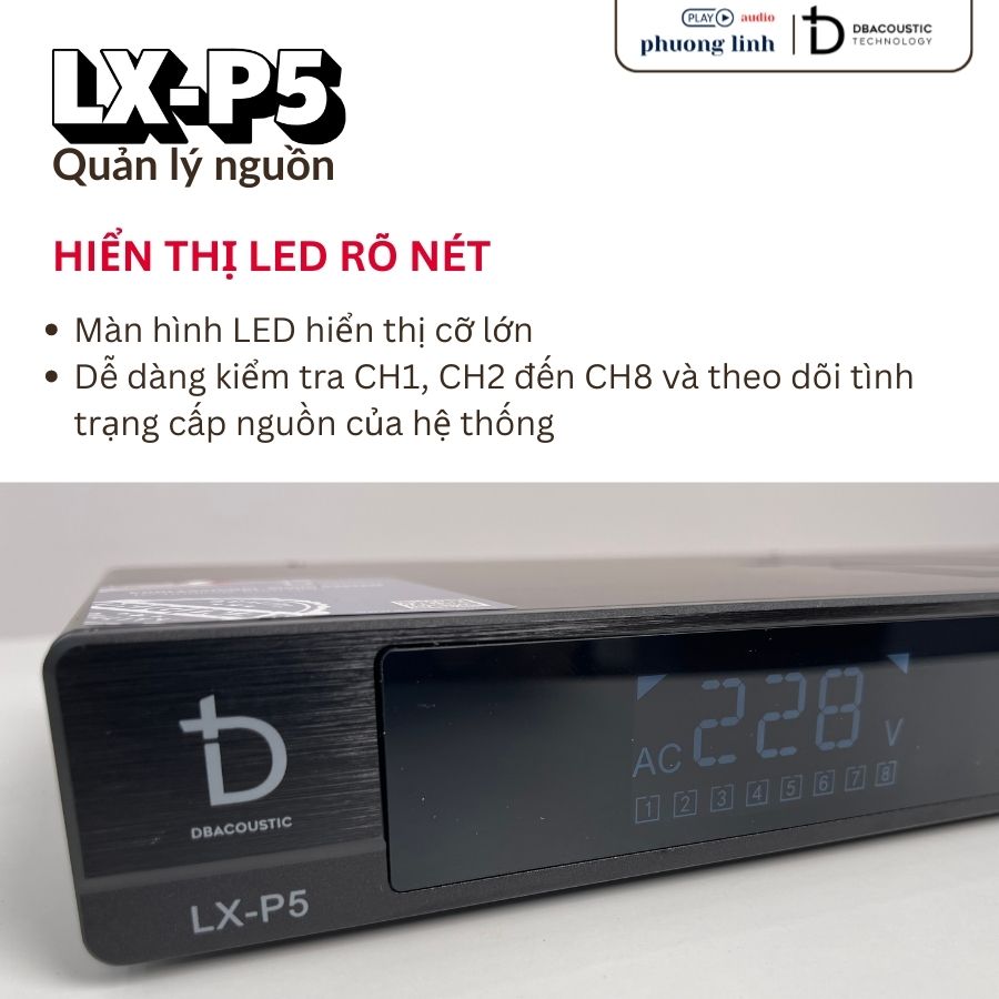 Quản lí nguồn LX-P5 màn hình LED