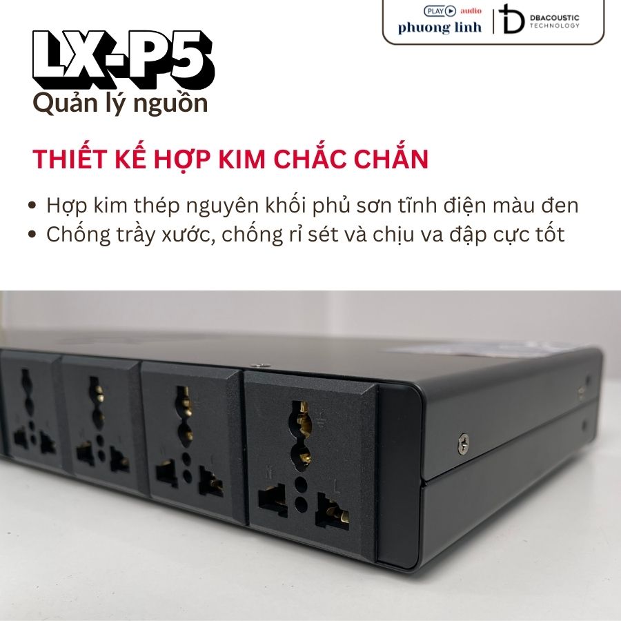 Thiết kế Quản lí nguồn Dbacoustic LX-P5