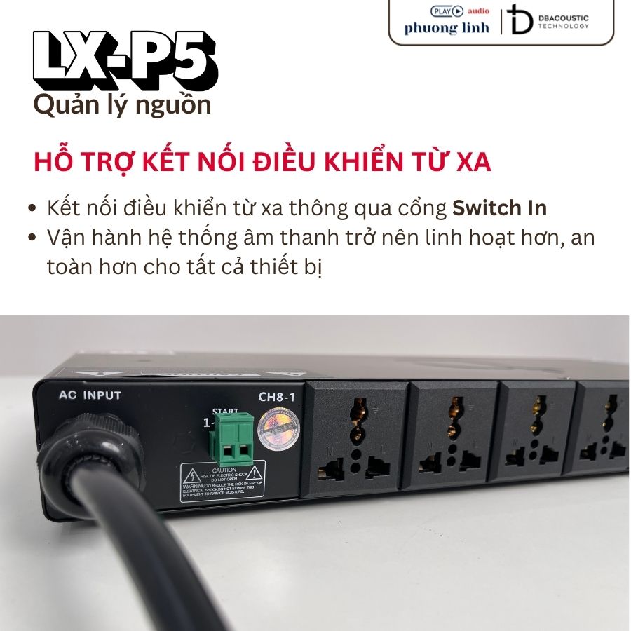 Dbacoustic LX-P5 kết nối điều khiển