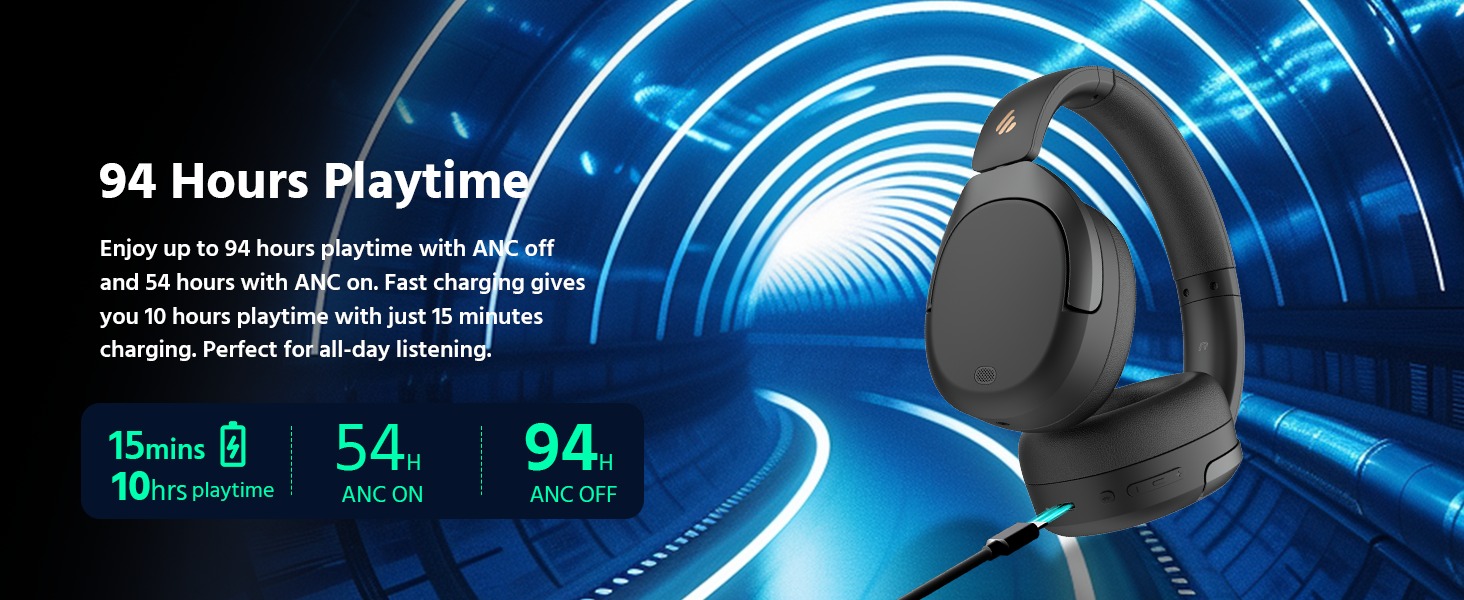 Edifier W830NB nghe nhạc liên tục 94 giờ