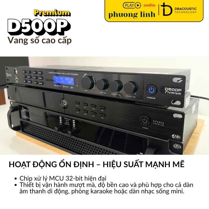Bộ vi xử lý 32-bit giúp âm thanh mượt mà, ổn định