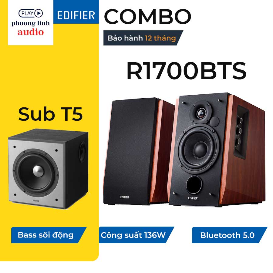 EDIFIER R1700BTS Loa Edifier R1700BTS 2.0 Màu Nâu Chính hãng Phương