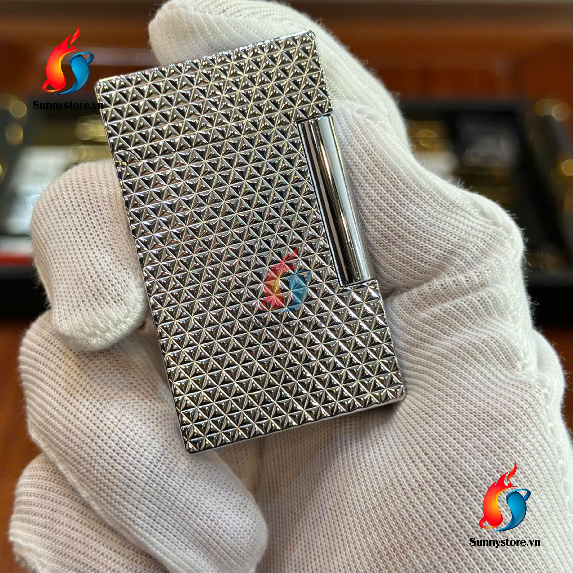 S.T Dupont trắng pha lê