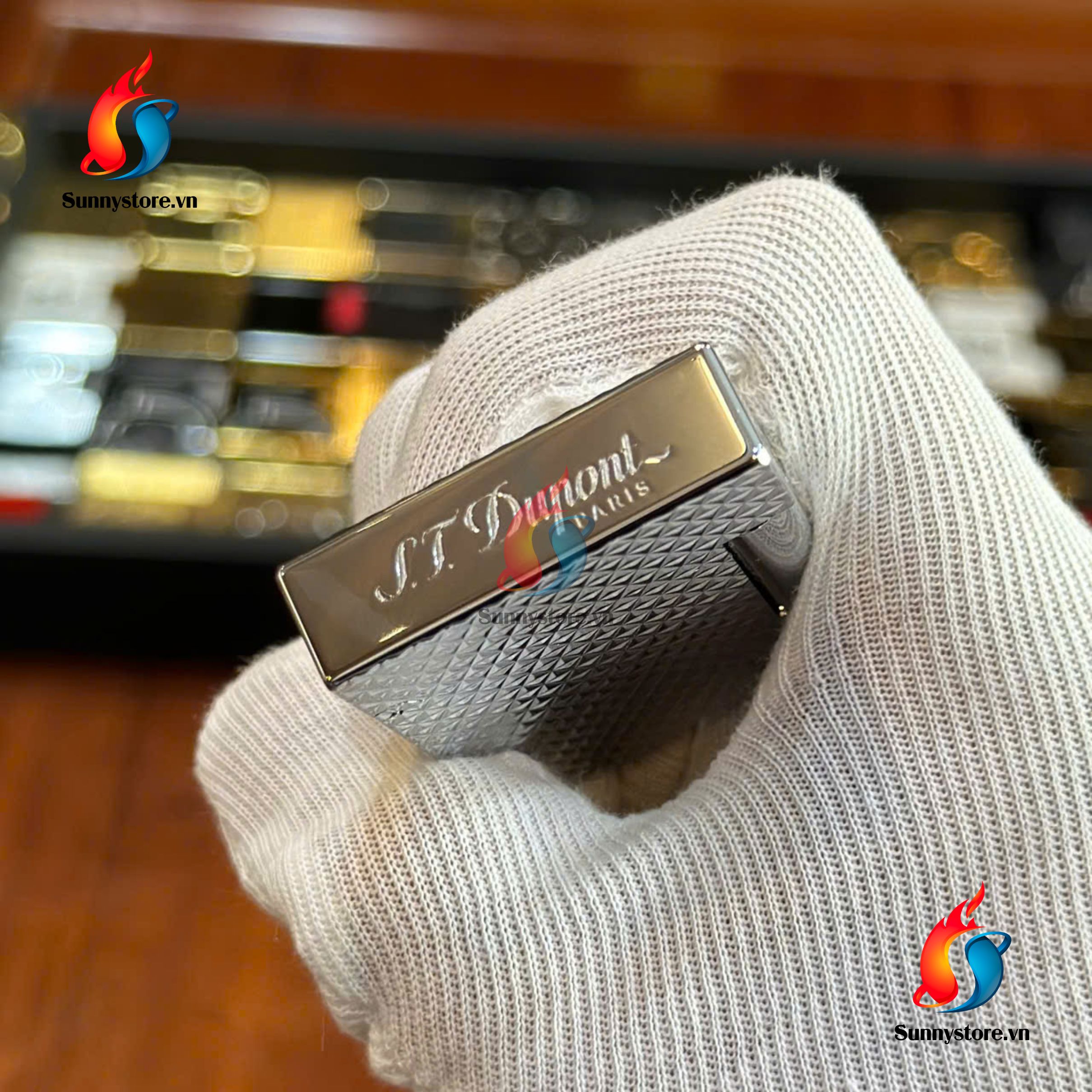 S.T Dupont trắng pha lê