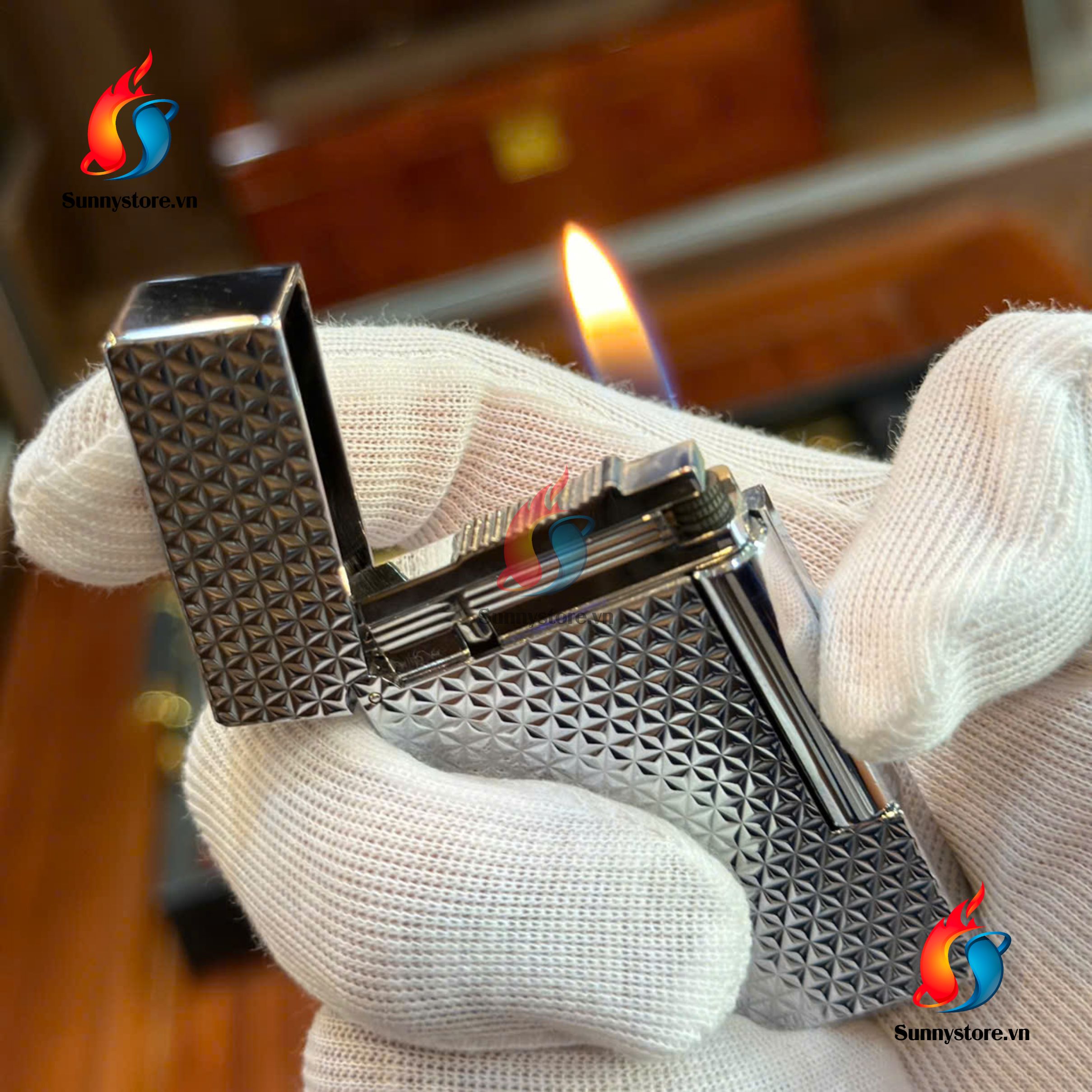 S.T Dupont trắng pha lê