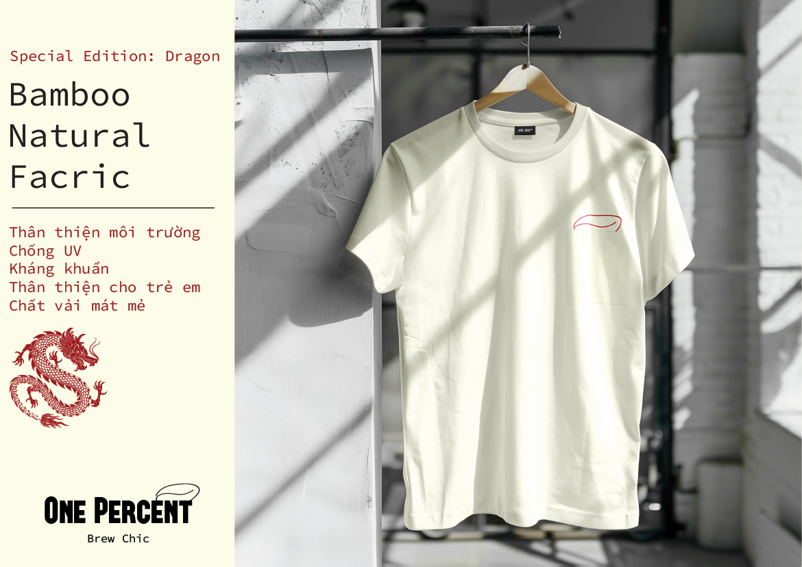 Áo Thun Trẻ Em Dragon Bamboo Natural One Percent - Brew Chic