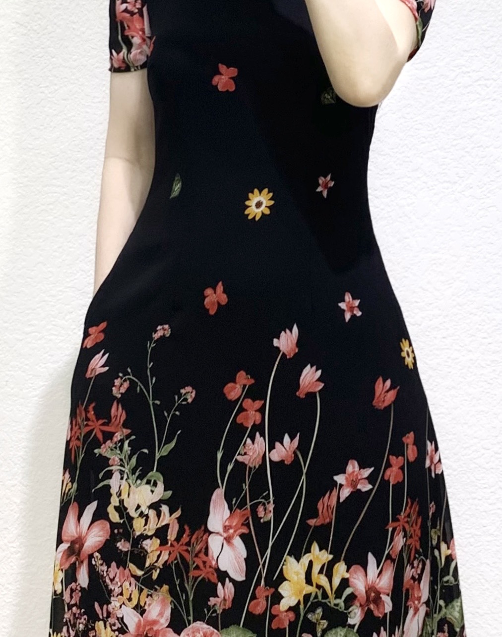 Đầm Xòe Áo Tay Lỡ Kết Hoa Phối Chân Váy Xòe  Giá 0đ tại HotDeal