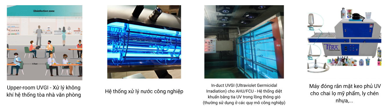 Các hệ thống công nghiệp Tera cung cấp linh kiện, bóng đèn uv