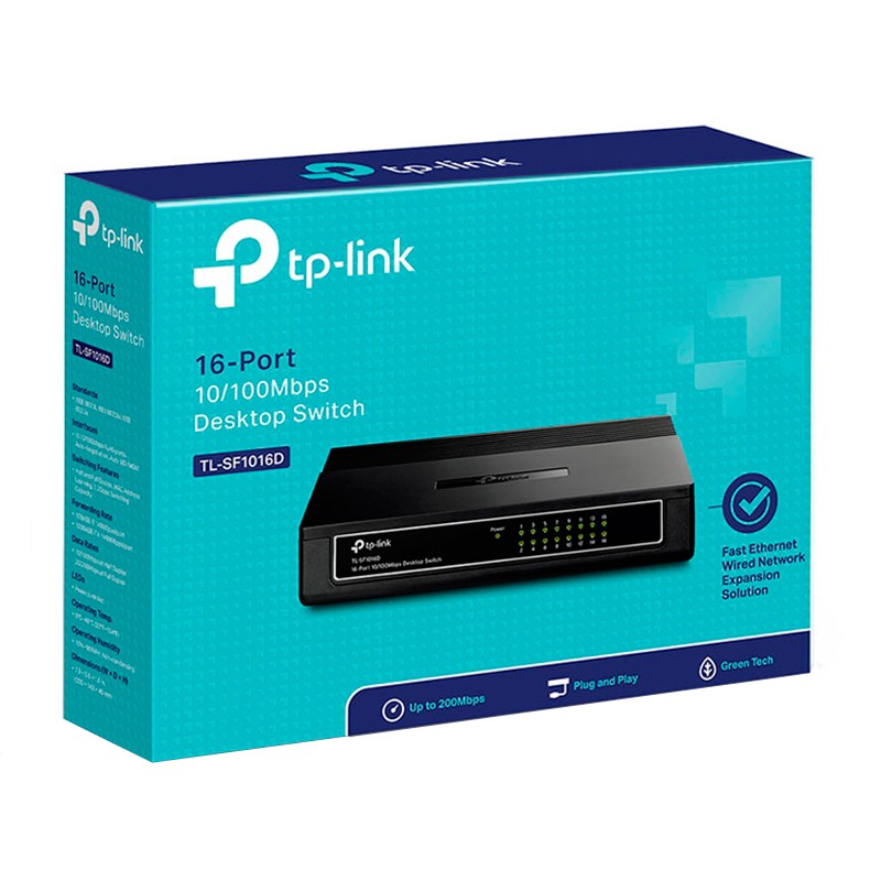 Switch Chia Tín Hiệu TP-Link TL-SF1016D Để Bàn 16 Cổng 10/100Mbps