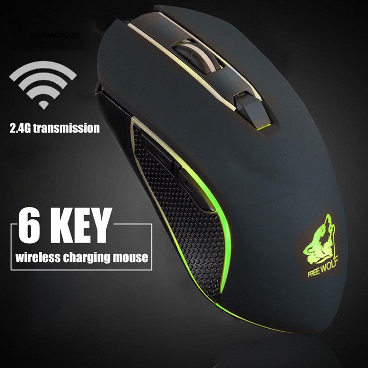 Chuột Gaming Free Wolf X9 Không Dây Charging Free Color
