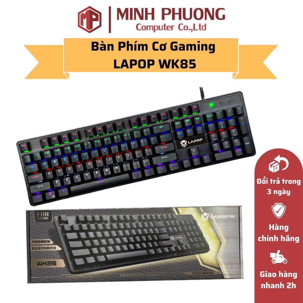 Bàn Phím Cơ Gaming LAPOP WK85