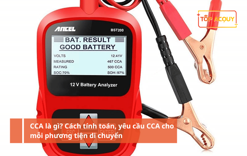 CCA là gì? Cách tính toán, yêu cầu CCA cho mỗi phương tiện