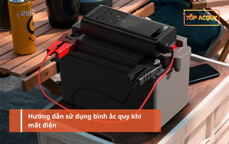 Hướng dẫn sử dụng bình ắc quy khi mất điện