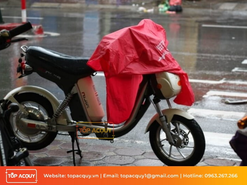 [Giải đáp] Xe đạp điện để ngoài mưa có sao không?