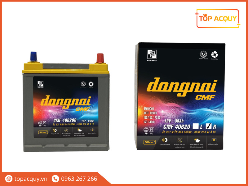 Ắc quy khô 12V 35Ah miễn bảo dưỡng