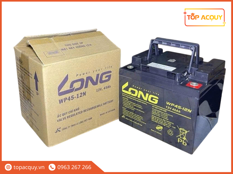Bình 12V 45Ah dùng nhiều cho xe máy điện, xe đạp điện