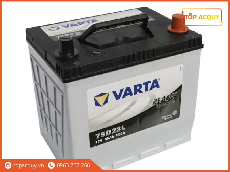 Thông số bình 12V 65Ah thay đổi tùy theo thương hiệu, mã bình