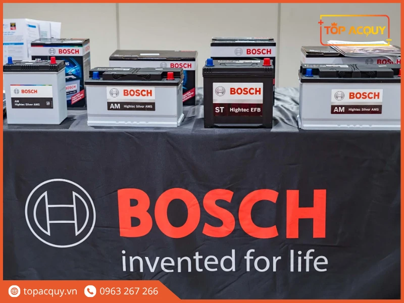 Hệ thống các dòng sản phẩm ắc quy ô tô Bosch chính hãng tại Topacquy