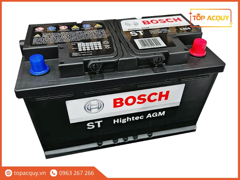 Cận cảnh bình ắc quy ô tô cao cấp Bosch ST Hightec AGM LN4