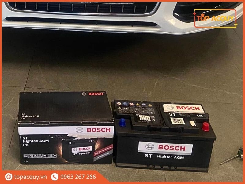 Vỏ hộp và bình ắc quy ô tô Bosch AGM LN5 12V 92Ah