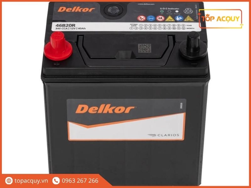 BBình Delkor 46B20R 12V - 40Ah an toàn và bền bỉ khi sử dụng