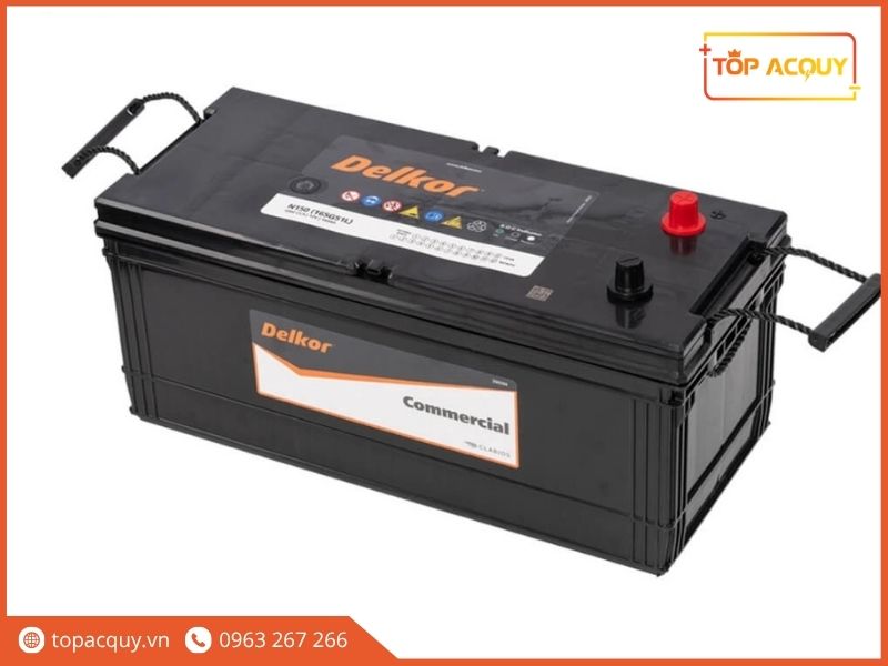 Thiết kế ắc quy Delkor Commercial N150 165G51L 160Ah chính hãng tại TOPACQUY