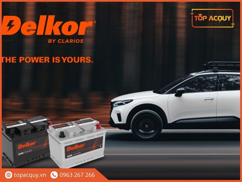 Ắc quy ô tô Delkor bền bỉ cho xe khi di chuyển trên đường