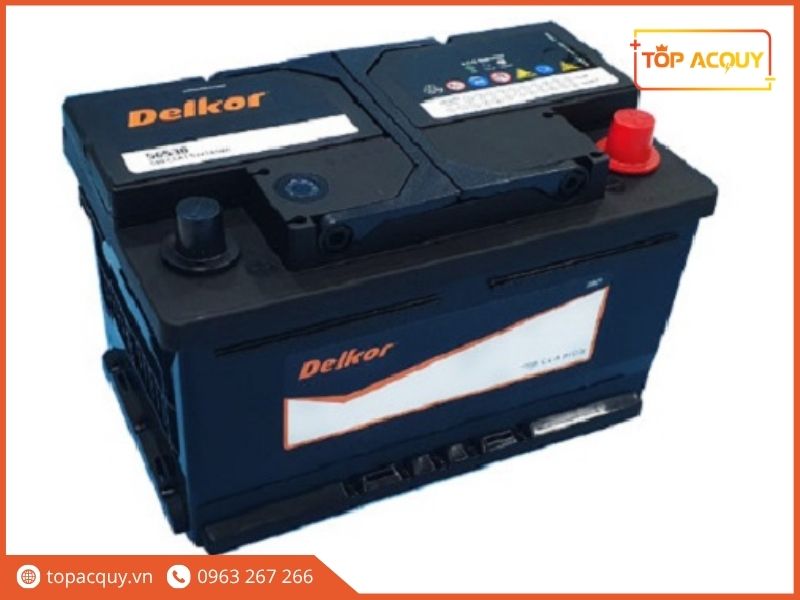 Bình Delkor DIN65 56530 cọc L 12V 65Ah mới 100% nguyên đai nguyên kiện