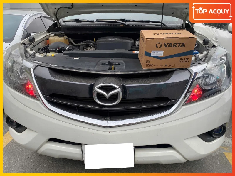 TOPACQUY nâng cấp ắc quy Varta 57539 (DIN 75Ah) công nghệ Đức cho xe Mazda BT-50