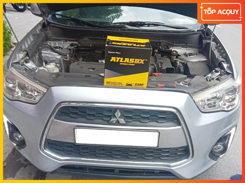 Topacquy thay ắc quy Atlasbx MF55D23FL tương thích hoàn hảo với Mitsubishi Outlander