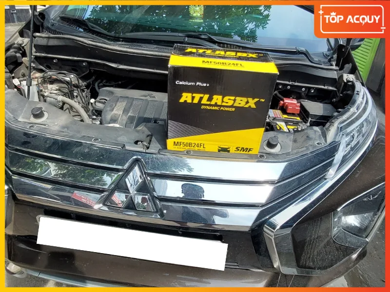 Thay thế ắc quy AtlasBX nhập khẩu Hàn Quốc, miễn bảo dưỡng cho xe Xpander
