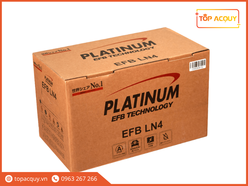 Sản phẩm bình Platinum EFB phù hợp cho các dòng xe đời mới