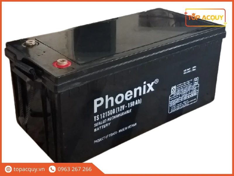 Góc nghiêng bình ắc quy viễn thông Phoenix TS121500 12V 150Ah chính hãng