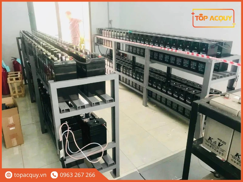 Giàn ắc quy công nghiệp xả sâu chuyên dụng cho trạm điện và UPS